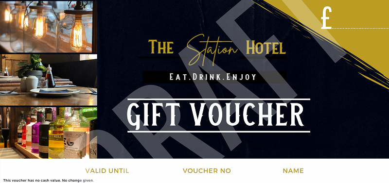Sample Gift Voucher - The Station Hotel, Caton